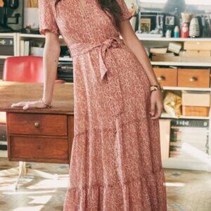 Sezane - Dauphine Dress Floral Terre - Size 40